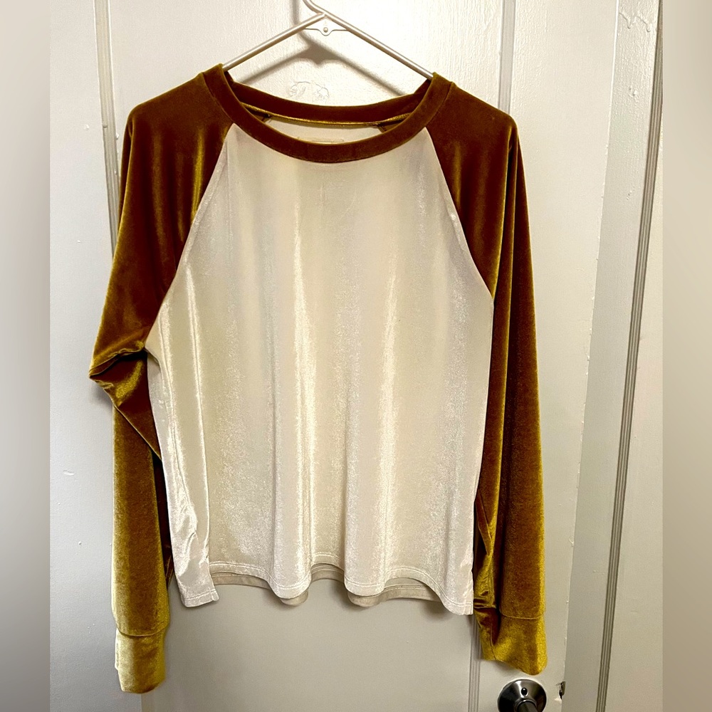 Madewell Velvet Baseball Longsleeve